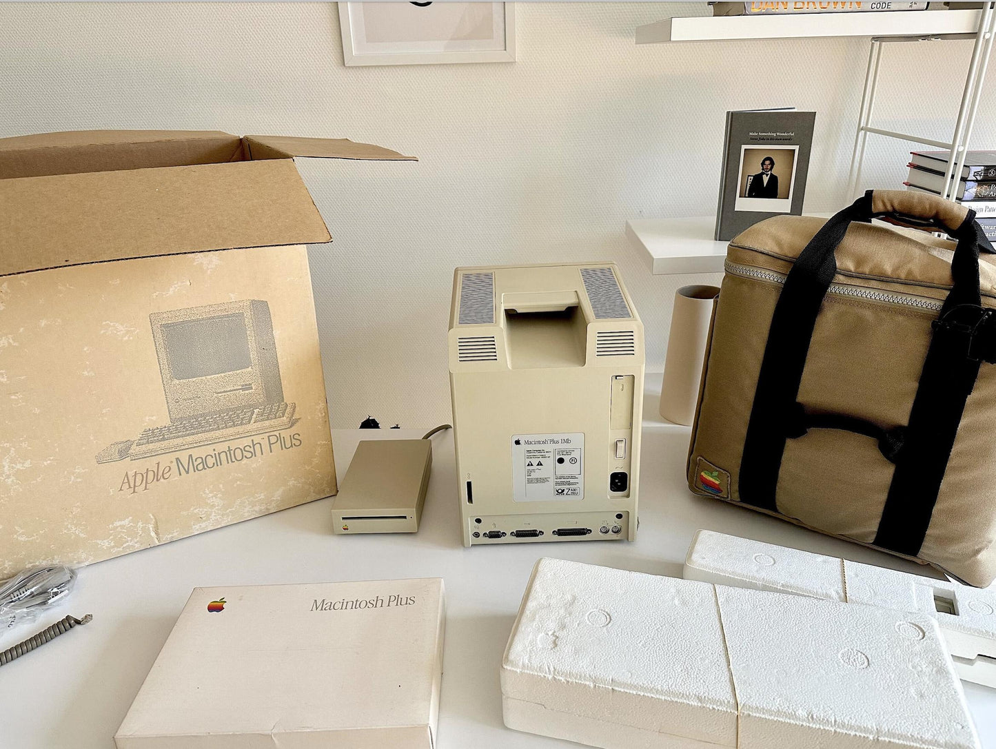 Apple Macintosh Plus with Original Box and Packaging