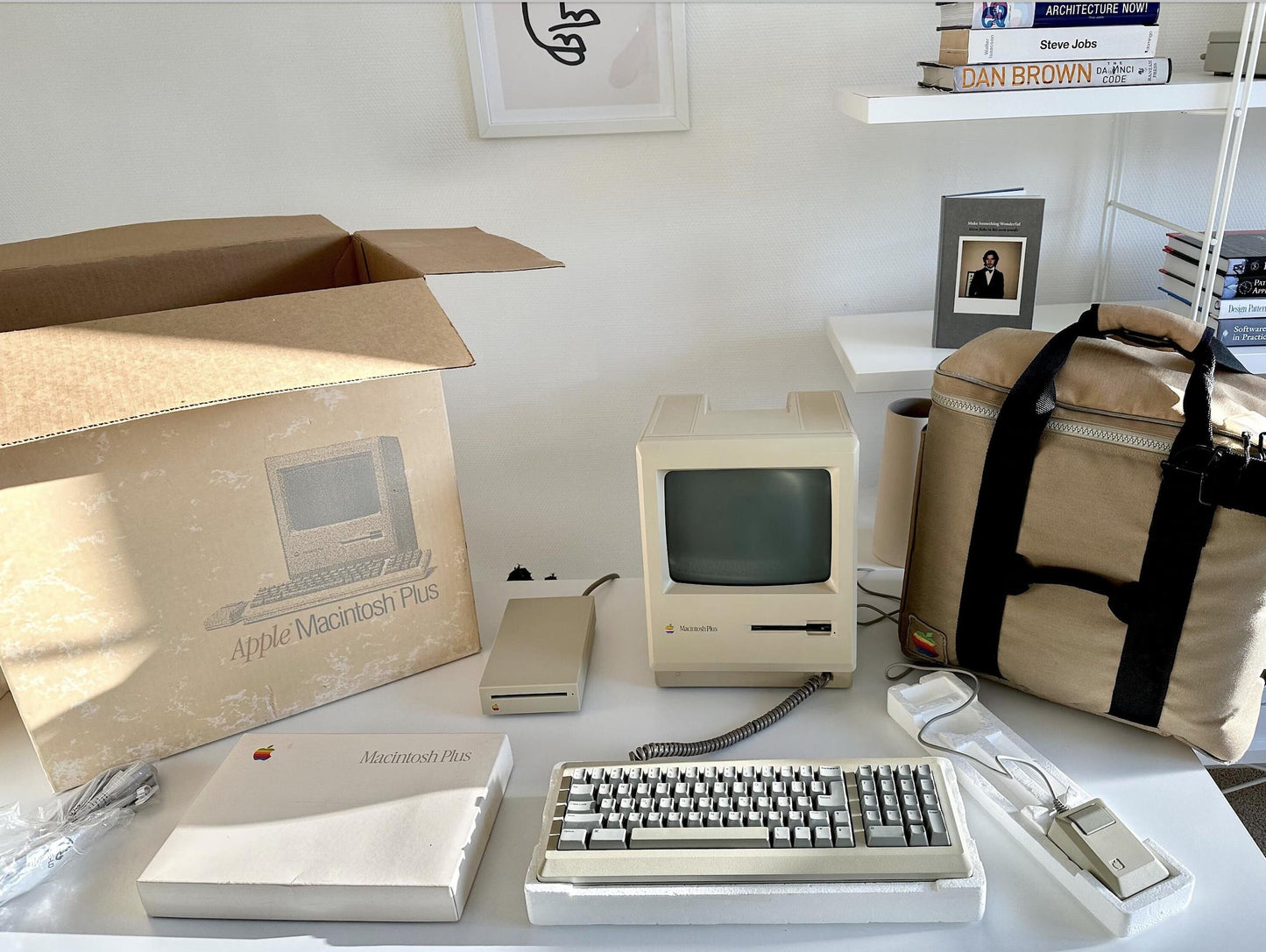 Apple Macintosh Plus with Original Box and Packaging