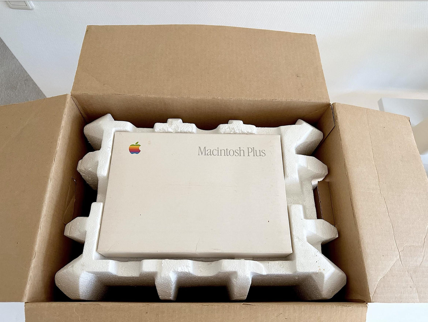 Apple Macintosh Plus with Original Box and Packaging