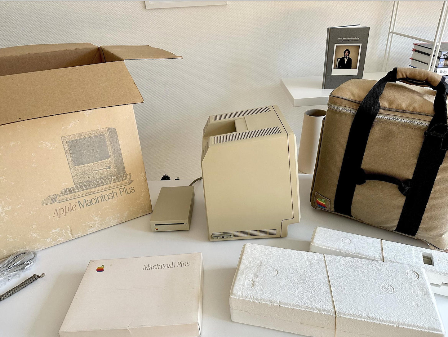 Apple Macintosh Plus with Original Box and Packaging