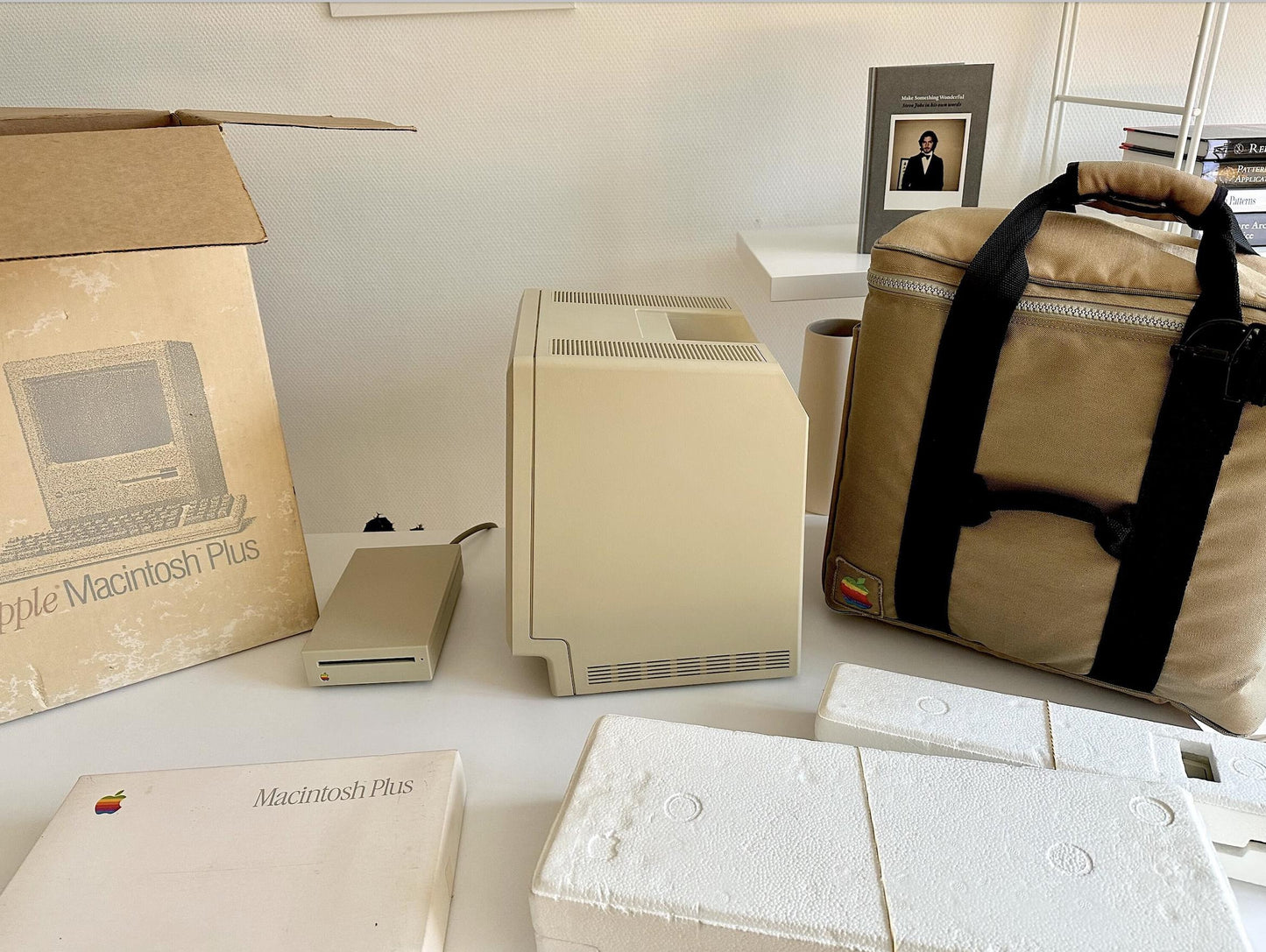 Apple Macintosh Plus with Original Box and Packaging