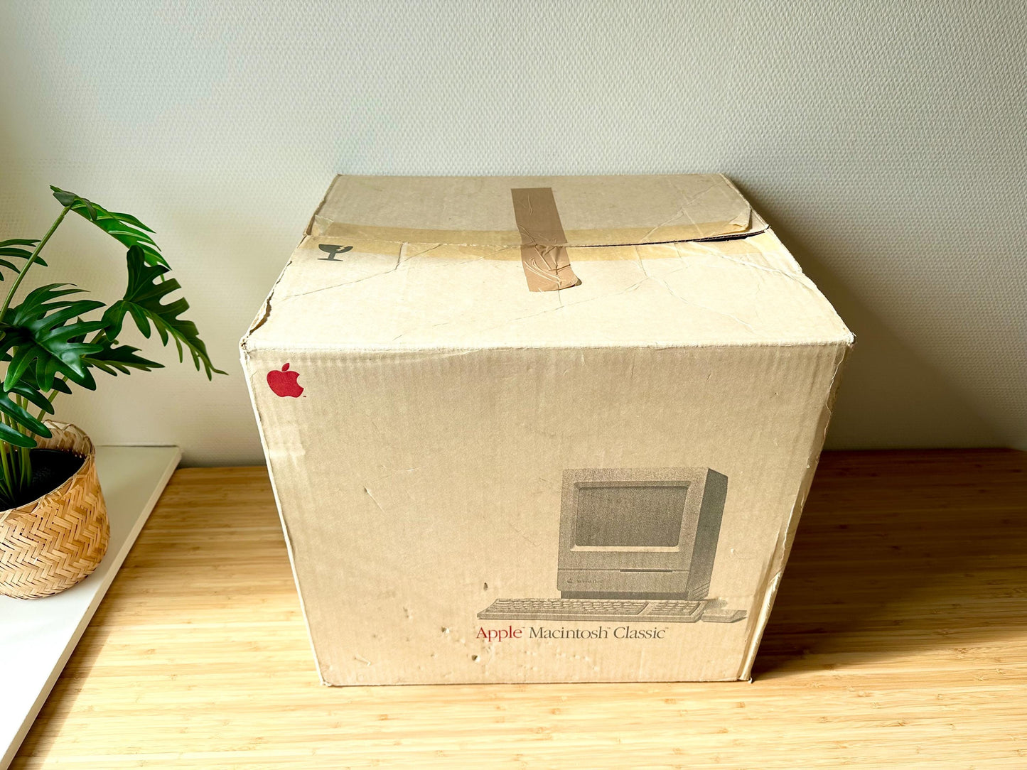 Vintage Apple Macintosh Classic with Original Packaging and Accessories